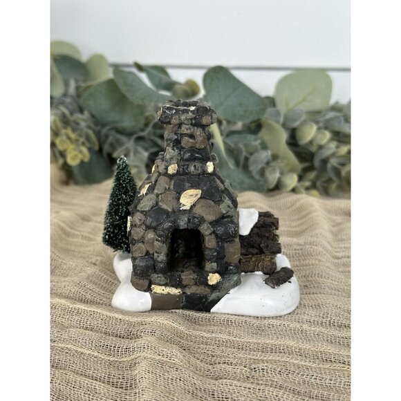Dept 56 Fieldstone Fireplace Snow Village Accessories 56.53010 2001 Department - Picture 1 of 14